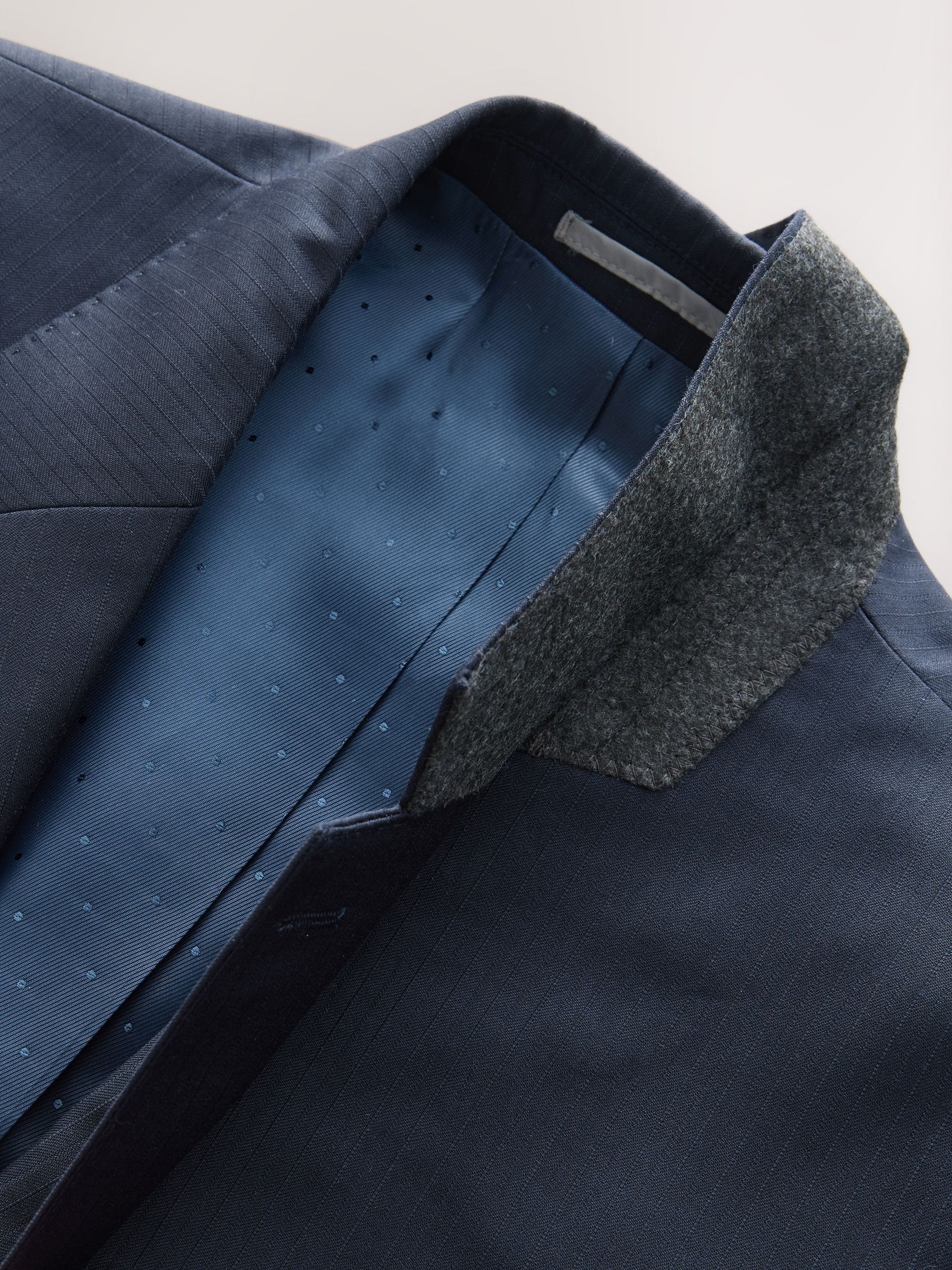 Buy Navy Blue Slim Fit Signature Marzotto Italian Wool Fabric Suit