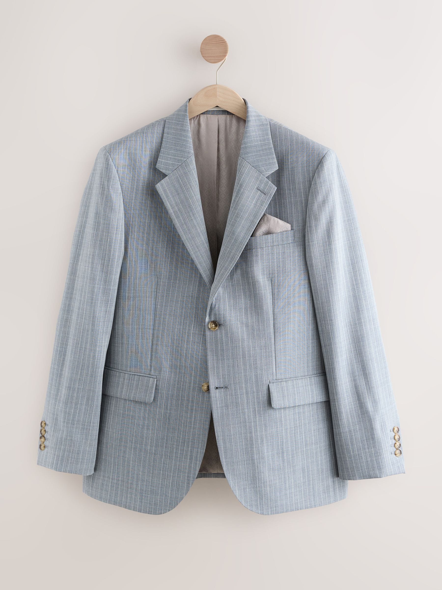 Buy Blue Tailored Fit Tailored Fit Signature Nova Fides Italian