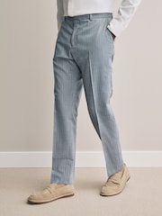 Blue Signature Tailored Fit Striped Suit Trousers - Image 1 of 10