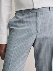 Blue Signature Tailored Fit Striped Suit Trousers - Image 6 of 10