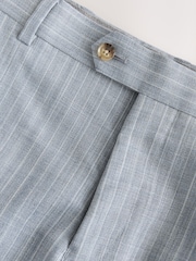 Blue Signature Tailored Fit Striped Suit Trousers - Image 9 of 10