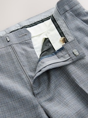 Neutral Slim Fit Signature Texture Marzotto Italian Fabric Suit Trousers - Image 11 of 14