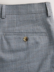 Neutral Slim Fit Signature Texture Marzotto Italian Fabric Suit Trousers - Image 14 of 14