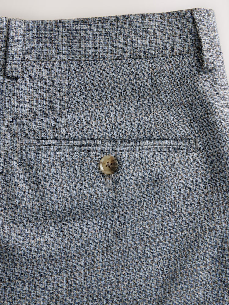 Neutral Slim Fit Signature Texture Marzotto Italian Fabric 100% Wool Suit Trousers - Image 14 of 14 Neutral Slim Fit Signature Texture Marzotto Italian Fabric 100% Wool Suit Trousers - Image 14 of 14