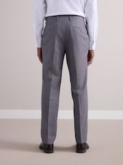 Neutral Slim Fit Signature Texture Marzotto Italian Fabric Suit Trousers - Image 3 of 14