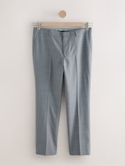 Neutral Slim Fit Signature Texture Marzotto Italian Fabric Suit Trousers - Image 6 of 14
