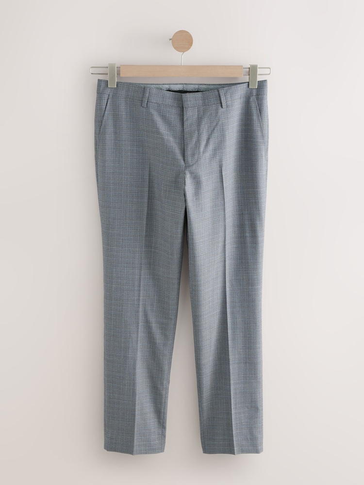 Neutral - Slim Fit Signature Texture Marzotto Italian Fabric Suit Trousers - Image 6 of 14