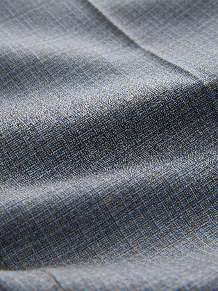 Neutral - Slim Fit Signature Texture Marzotto Italian Fabric Suit Trousers - Image 8 of 14