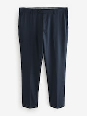 marine - Slim Fit Signature Cerutti 100% Wool Italian Fabric Suit Trousers - Image 6 de 9