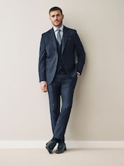 Navy Signature Cerutti Italian Fabric Suit Waistcoat - Image 2 of 7