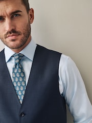Navy Signature Cerutti Italian Fabric Suit Waistcoat - Image 4 of 7