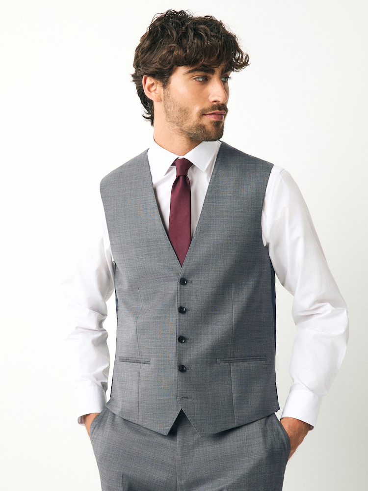 Grey Signature Cerutti Italian Fabric Suit Waistcoat - Image 1 of 9