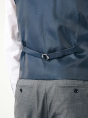 Grey Signature Cerutti Italian Fabric Suit Waistcoat - Image 4 of 9