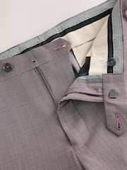Rosa - Slim Fit Signature Cerutti 100% Wool Italian Fabric Suit Trousers - Imagen 9 de 10