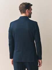 Navy Slim Fit Siganture Sondrio Italian Fabric Suit Jacket - Image 3 of 10