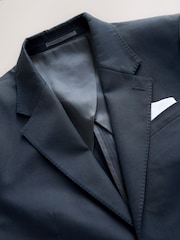 Navy Slim Fit Siganture Sondrio Italian Fabric Suit Jacket - Image 8 of 10
