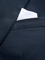 Navy Slim Fit Siganture Sondrio Italian Fabric Suit Jacket - Image 9 of 10