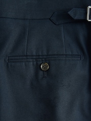 Navy Slim Fit Siganture Sondrio Italian Fabric Suit Trousers - Image 11 of 11