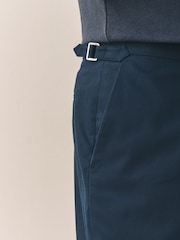 Navy Slim Fit Siganture Sondrio Italian Fabric Suit Trousers - Image 5 of 11