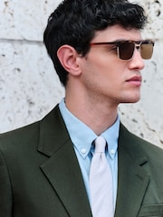 Green Slim Fit Siganture Sondrio Italian Fabric Suit Jacket - Image 4 of 5