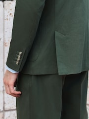 Green Slim Fit Siganture Sondrio Italian Fabric Suit Jacket - Image 5 of 5