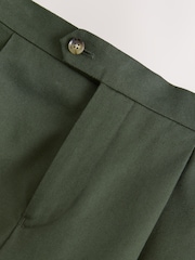 Green Slim Fit Siganture Sondrio Italian Fabric Suit Trousers - Image 8 of 10