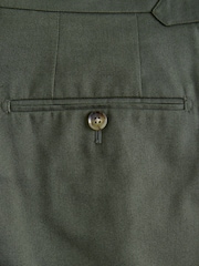 Green Slim Fit Siganture Sondrio Italian Fabric Suit Trousers - Image 9 of 10