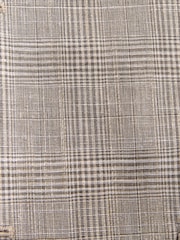 Neutral Slim Fit Tollegno Linen Blend Check Suit Jacket - Image 7 of 10