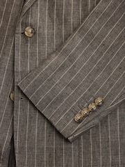 Brown Slim Fit Leomaster Suit Jacket - Image 10 of 13
