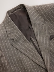 Brown Slim Fit Leomaster Suit Jacket - Image 9 of 13