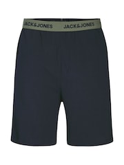 JACK & JONES Green/Navy Logo T-Shirt And Short Lounge Set - Image 9 of 10