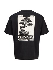 JACK & JONES Black Dylan Crew Neck T-Shirt - Image 9 of 9