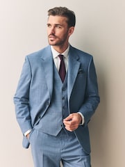 Синий - Regular Fit Signature Nova Fides Wool Jacket - Image 1 of 9