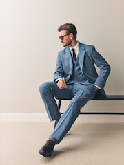 Синий - Regular Fit Signature Nova Fides Wool Jacket - Image 3 of 9