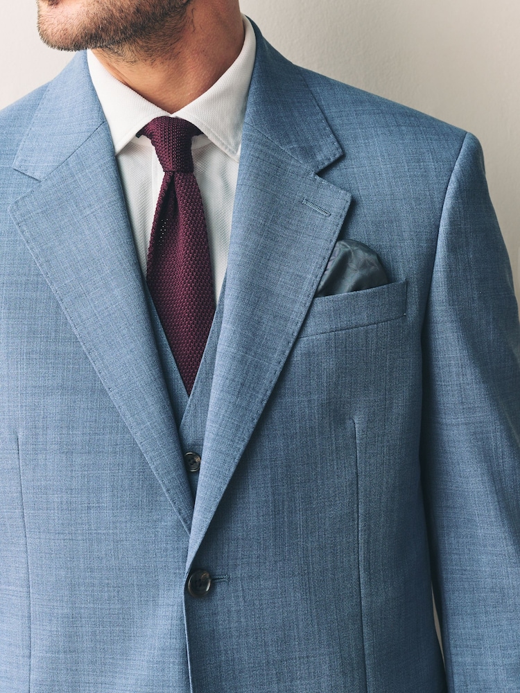 Blue Regular Fit Signature Nova Fides Wool Jacket - Image 4 of 9