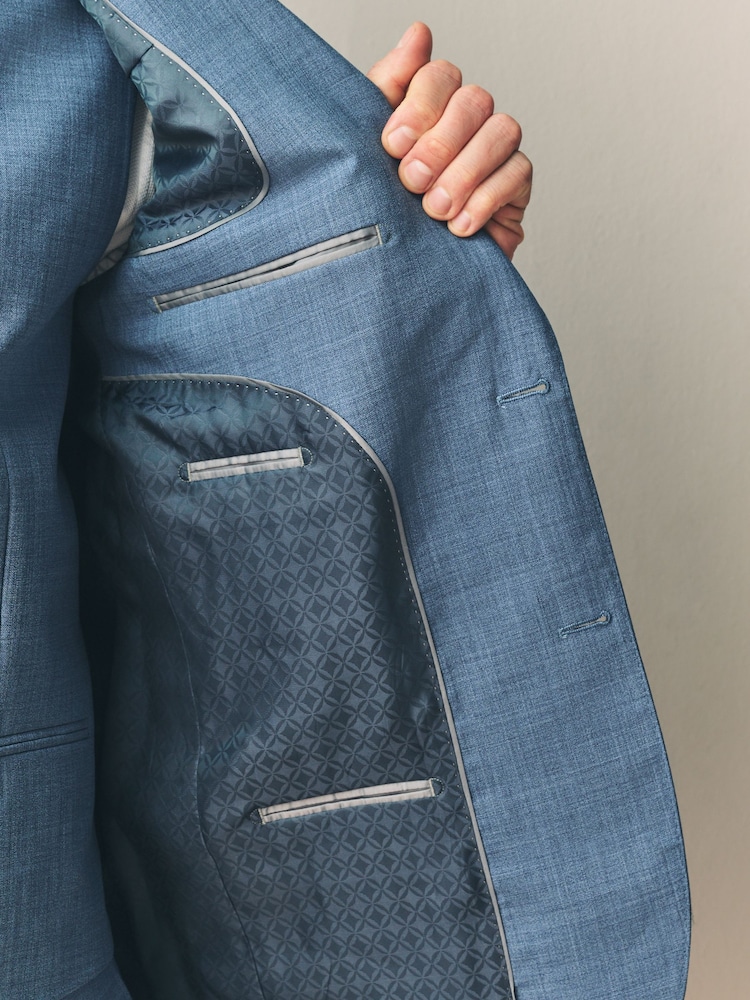 Blue Regular Fit Signature Nova Fides Wool Jacket - Image 5 of 9