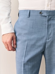 أزرق - Regular Fit Signature Nova Fides Wool Trousers - صورة 4 من 10