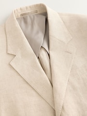 Pierre - Slim Fit Leomaster Italian 100% Linen Suit Jacket - Image 7 de 9