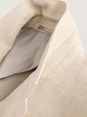 Pierre - Slim Fit Leomaster Italian 100% Linen Suit Jacket - Image 9 de 9