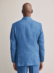 Blau - Slim Fit Leomaster Anzugjacke aus italienischem Stoff - Image 3 of 11