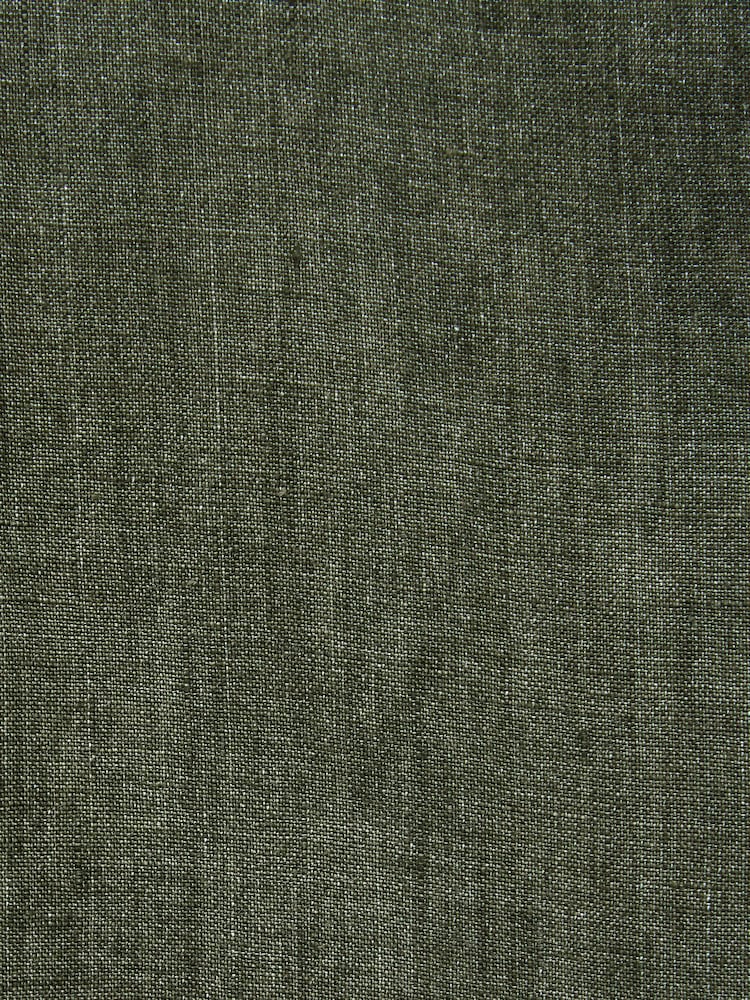 Green Slim Fit Signature Leomaster Italian 100% Linen Fabric Suit Trousers - Image 8 of 10