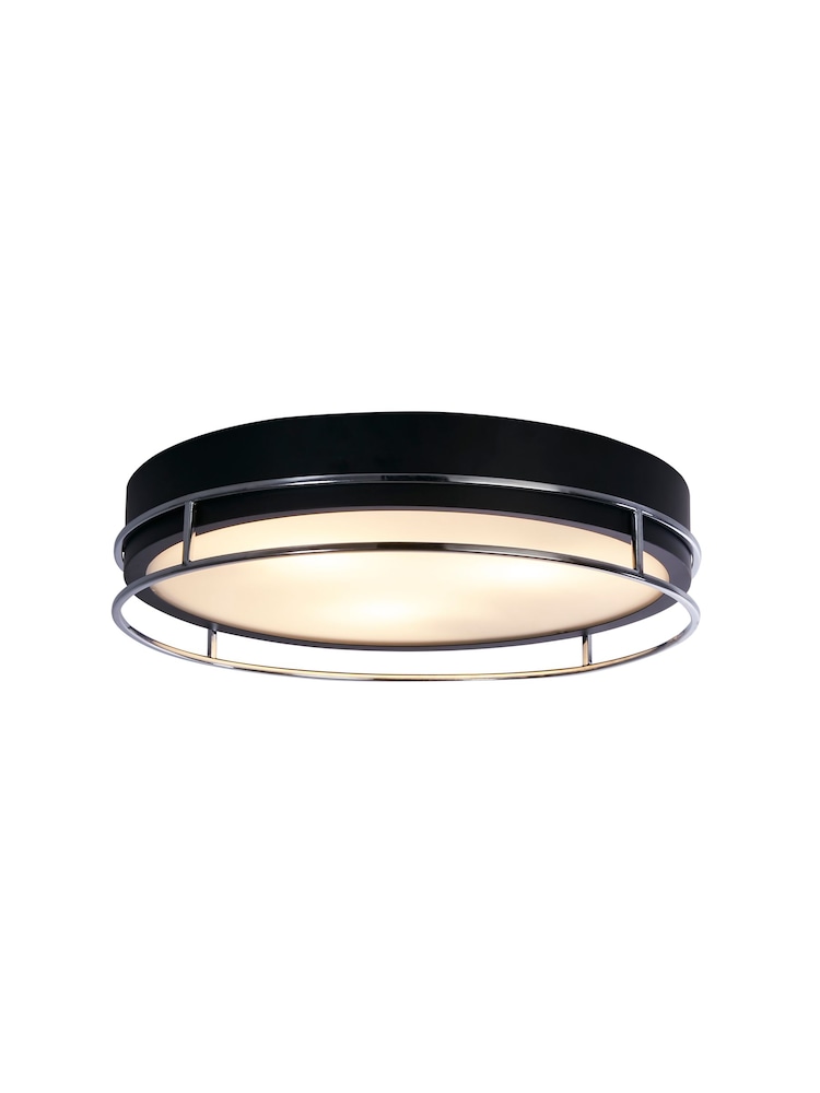 Searchlight Chrome Arizona 3Lt Flush Ceiling Light - Image 2 of 4
