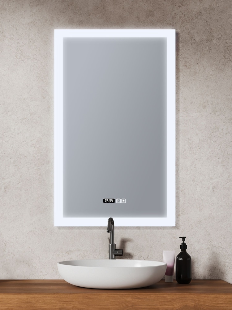 Searchlight Reflection Rectangle Bathroom Mirror - Image 1 of 3 Searchlight Reflection Rectangle Bathroom Mirror - Image 1 of 3
