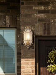 Searchlight Brass Oceanic Round Wall Outdoor Light - Image 1 of 4