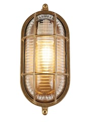 Searchlight Brass Oceanic Round Wall Outdoor Light - Image 2 of 4
