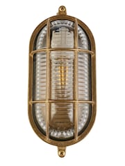 Searchlight Brass Oceanic Round Wall Outdoor Light - Image 3 of 4
