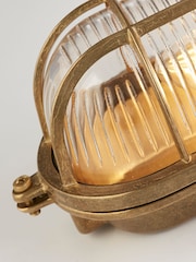Searchlight Brass Oceanic Round Wall Outdoor Light - Image 4 of 4