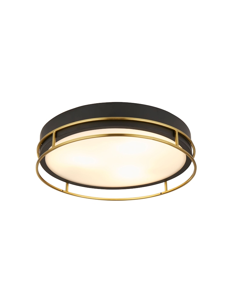 Searchlight Brass Arizona 3Lt Flush Ceiling Light - Image 2 of 4