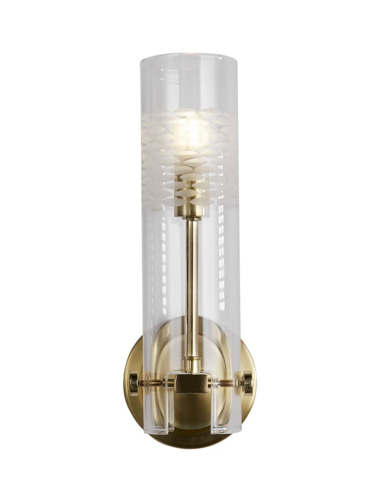 Searchlight Brass Latitude Bathroom Wall Light - Image 2 of 4