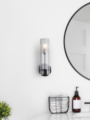 Searchlight Chrome Latitude Bathroom Wall Light - Image 1 of 3